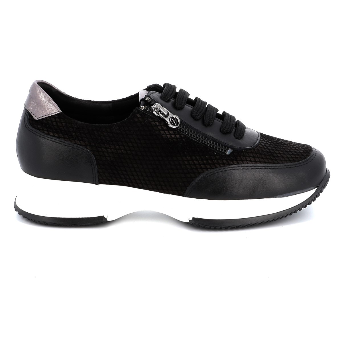PAREX Sneaker Δέρμα - 10726025 ΜΑΥΡΟ - ΜΑΥΡΟ