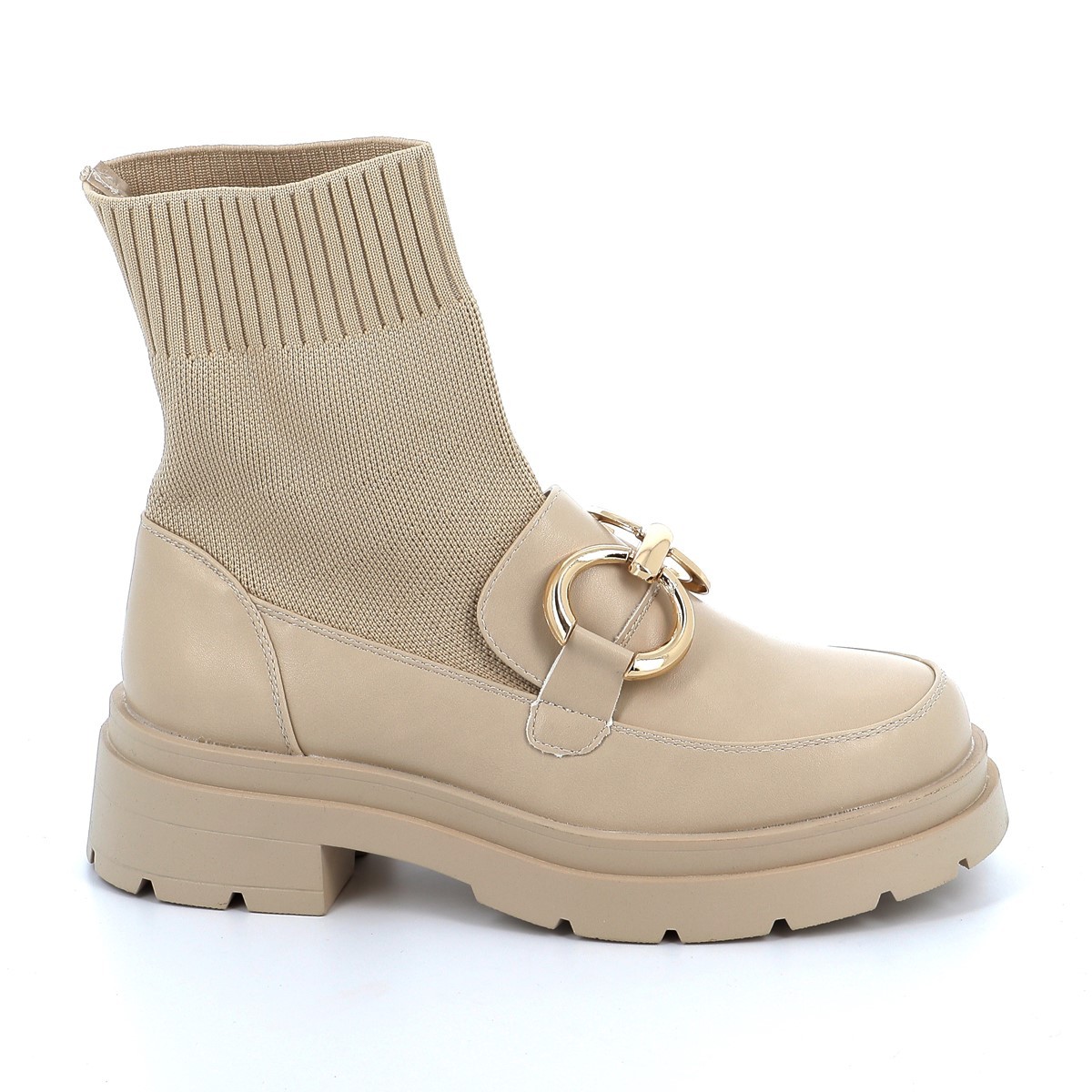 IDEAL SHOES Μποτάκι Γυναικείο - MP03-5726 - ΜΠΕΖ